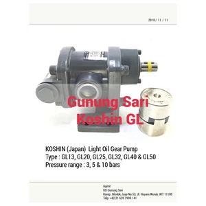 Gear pump for oil Brand Koshin GL